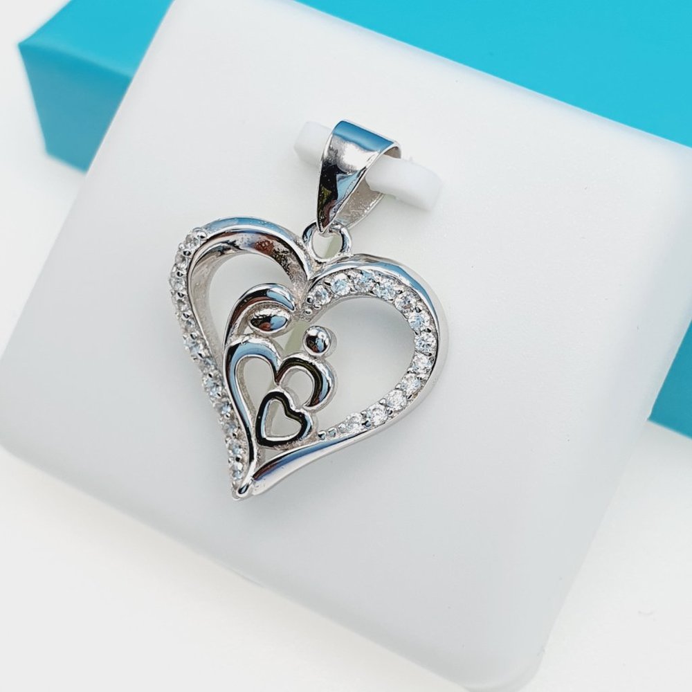 "925 Sterling Silver CZ Beautiful Pendant for Women, 1USPAR4017 - Picture 10 of 11